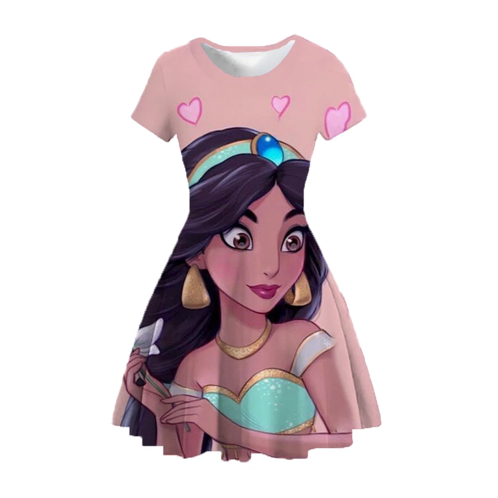 

New girl's summer Disney sports street cute wind girl's children's jasmine princess costume for party kids costumes