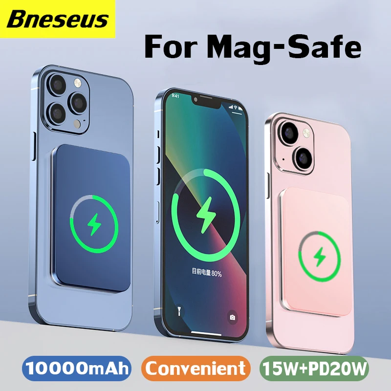 

For Magsafe Magnetic Power Bank 10000mAh For iPhone 12 13 14 Pro Max Mini Powerbank Fast Wireless Charger External Battery Pack