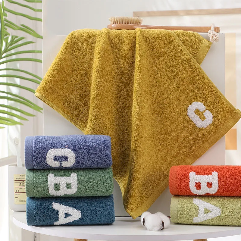 

2pc Good Quality Cotton Thickened Bath Towel Increases Water Absorption Adult Bath Towel Beautiful Soft Face Towel for travel