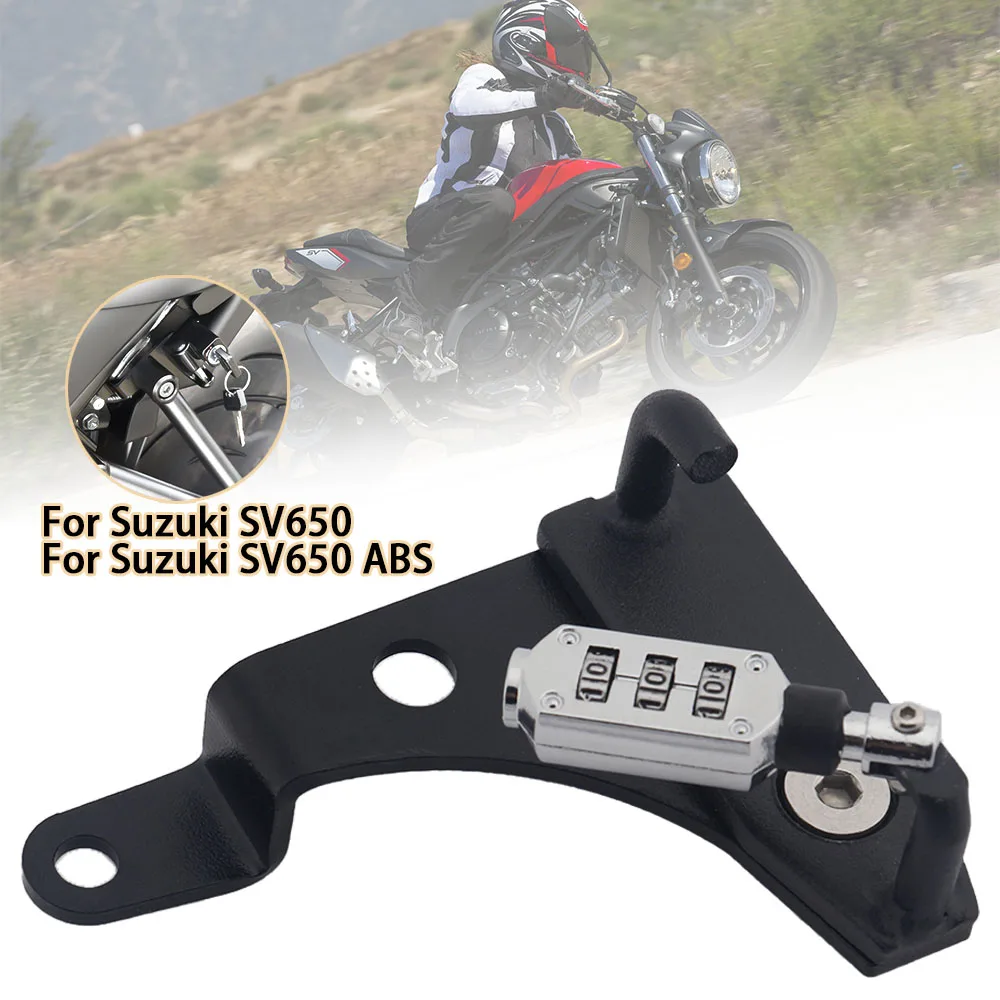 

Motorcycle Helmet Lock Password Anti-Theft Combination PIN Locking Secures For Suzuki SV650 2016+ Motorcycle Accessories