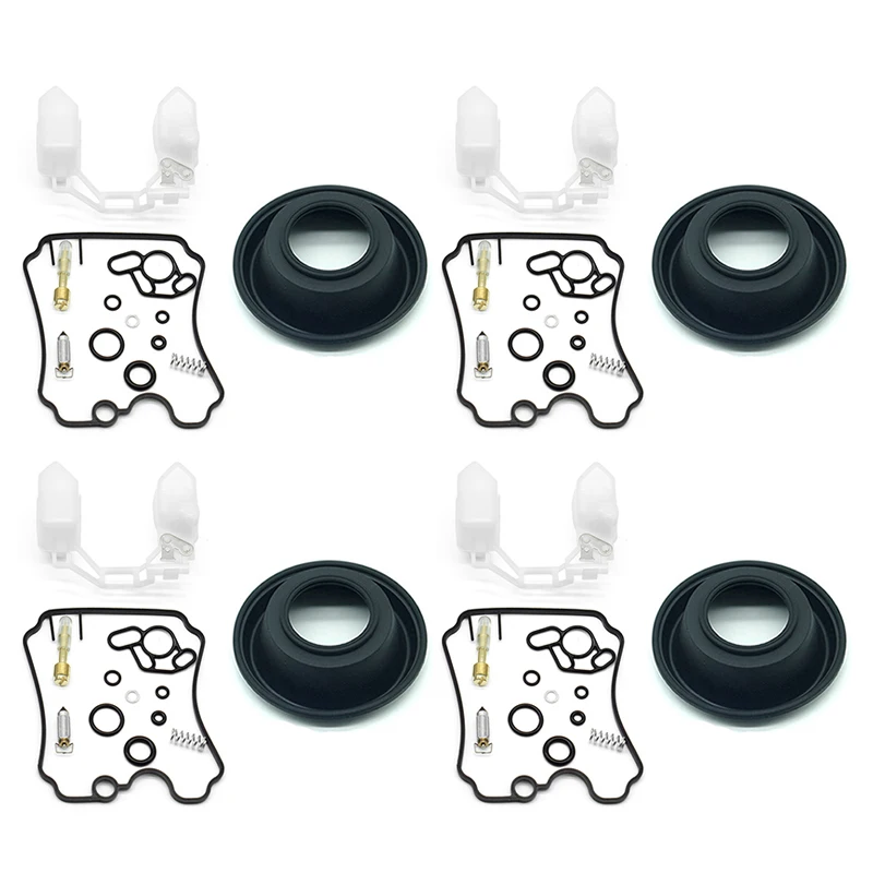 

For Yamaha YZF750R YZF750 YZF 750 R 1993 1994-1998 Carburetor Repair Kit Vacuum Diaphragm Membrane Float Vavle 4 Sets Carb Part