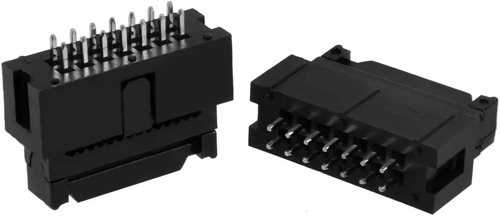 

Keszoox 10Pcs 2.54mm Pitch 2x7-Pin Double Row Straight Box Header Connector PCB Board Socket