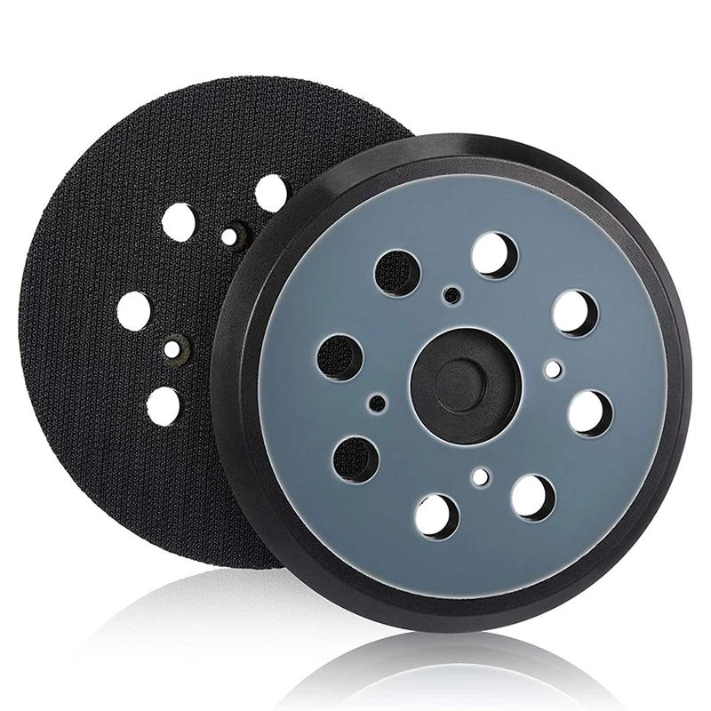 2 PCS 5 Inch 8 Holes 125mm Hook Loop Sanding Backing Pad Electric Makita Orbital Sander Disk Discs for Grinding and Polishing