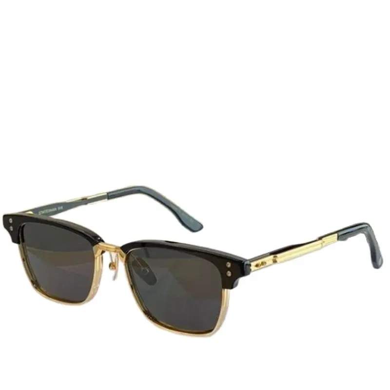 Metal half frame driving Sunscreen Sunglasses for men  Female round face polarized glasses big face thin brand glasses