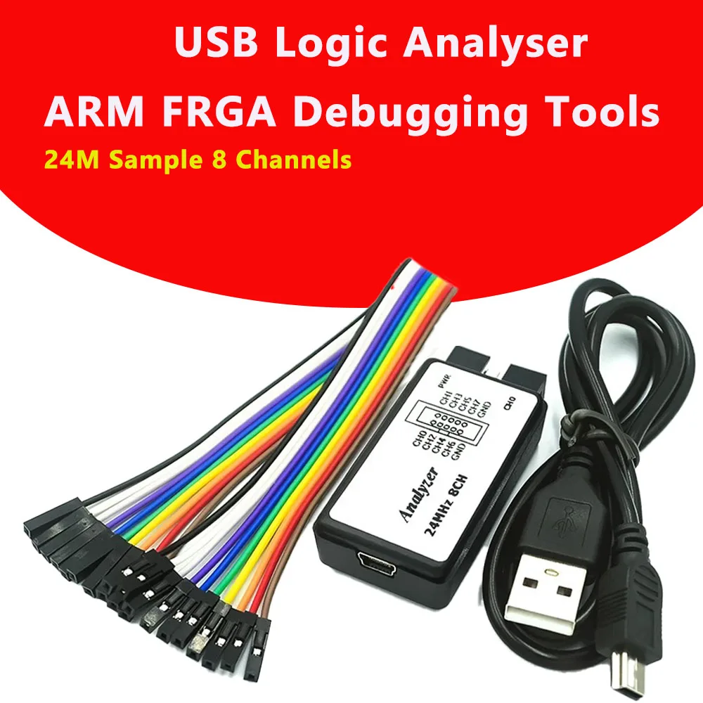 Логический анализатор USB микроконтроллер инструмент для отладки ARM FPGA образцы 24 м