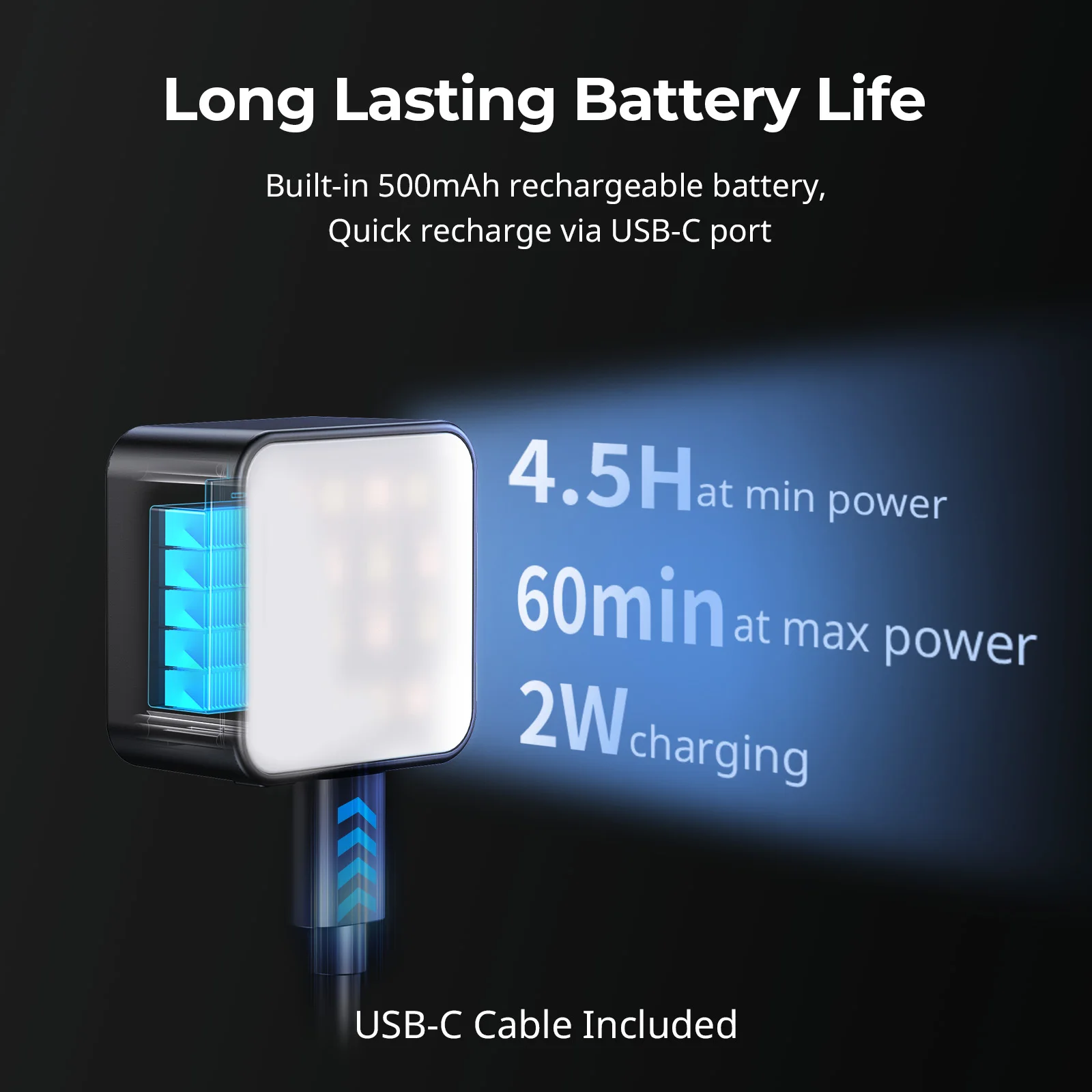 Фото Магнитный мини-светодиодный видеосвет SmallRig Pocket 4 для экшн-камер, 3000K-6000K, аккумулятор 500 мАч, для DJI OSMO Action 6/5 Pro/4/Nano №5