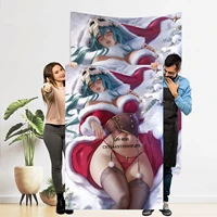 anime tapestry for bedroom hentai huge breats belle custom canvas wall art sexy milf tapestries funny adult painting room decor