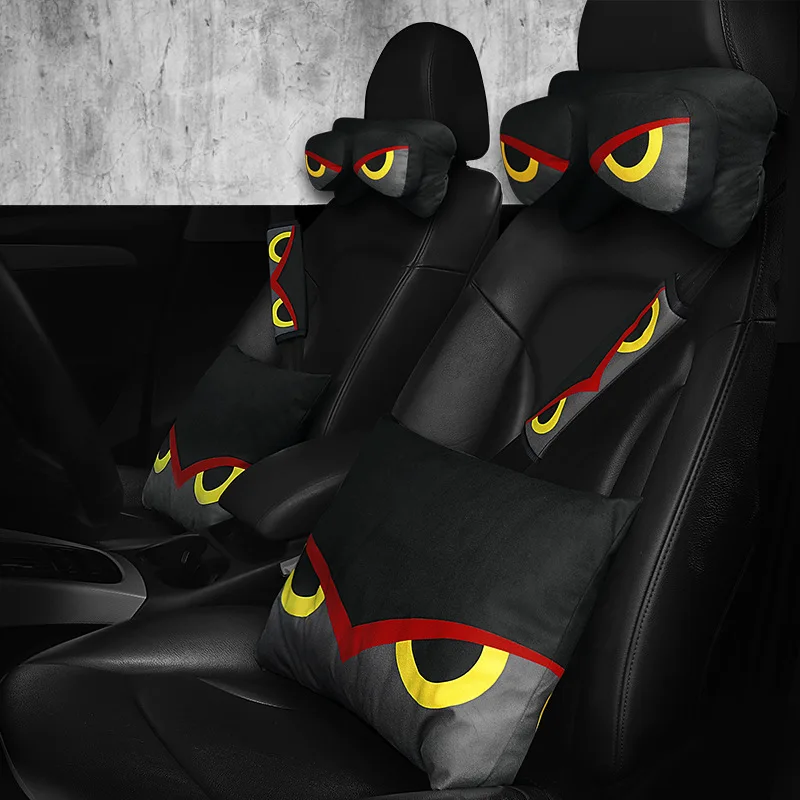 

Trendy Car Protection Shoulder/Lumbar Pillow/Neck Pillow 3-Piece Set Four Seasons Universal Comfortable Driving Car Accessories