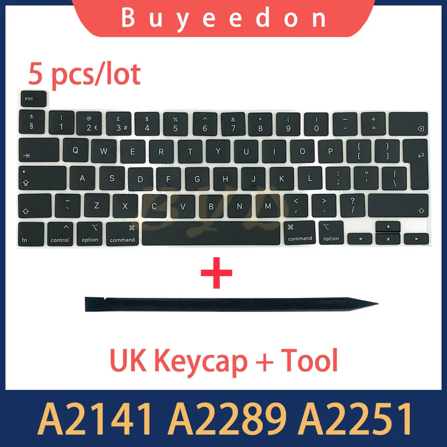 

Новинка! 5 компл./лот колпачки для клавиш с английской раскладкой для Macbook Pro Retina 13 "16" A2251 A2289 A2141 колпачок для клавиш 2019 2020 лет