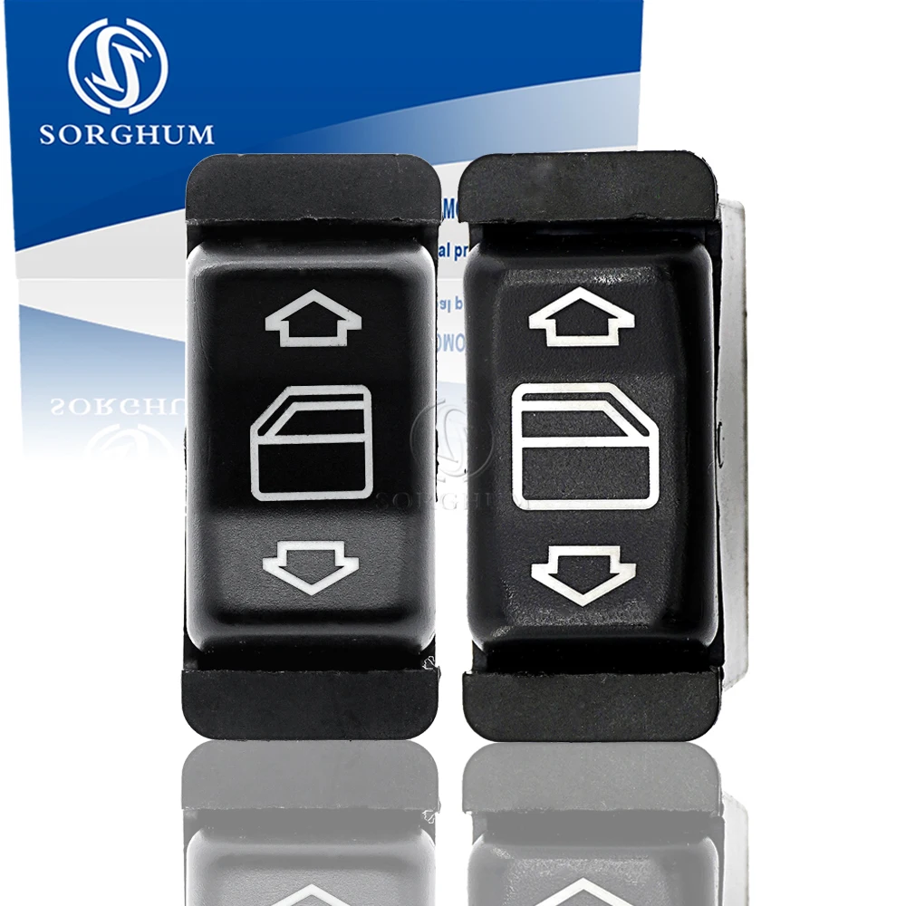 

СОРГУМ 1268208110 1268208010 Левый и правый автомобильный переключатель стеклоподъемника с одной кнопкой, замена для MERCEDES BENZ 190 W201 1982 1993