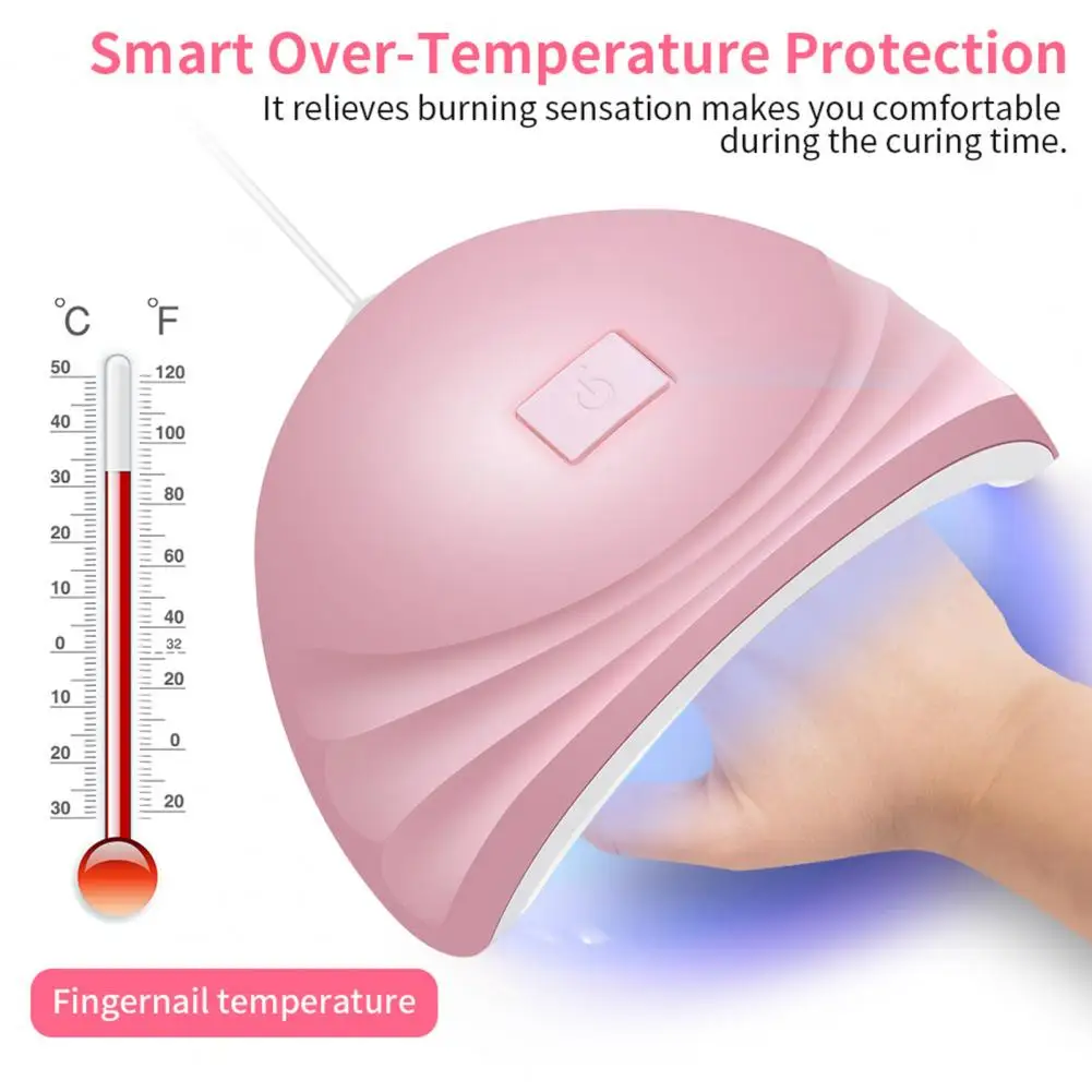 

Инструмент для дизайна ногтей, дизайн пуговиц, 54 Вт, 18 лампочек, лампа для ногтей для детей, подростков, начинающих