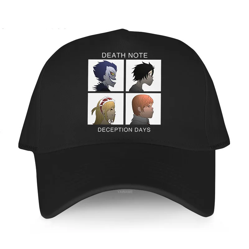 

Vintage hot sale caps outdoor unisex summer hat Death Note Deception Days Cotton print Baseball cap men adjustable hip hop Hat