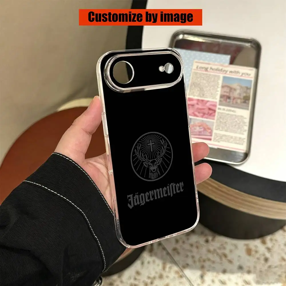 Фото Чехол для телефона Jagermeister с логотипом L для iPhone 17 16 15 14 13 12 11 Mini Pro Max Plus, прозрачный №3