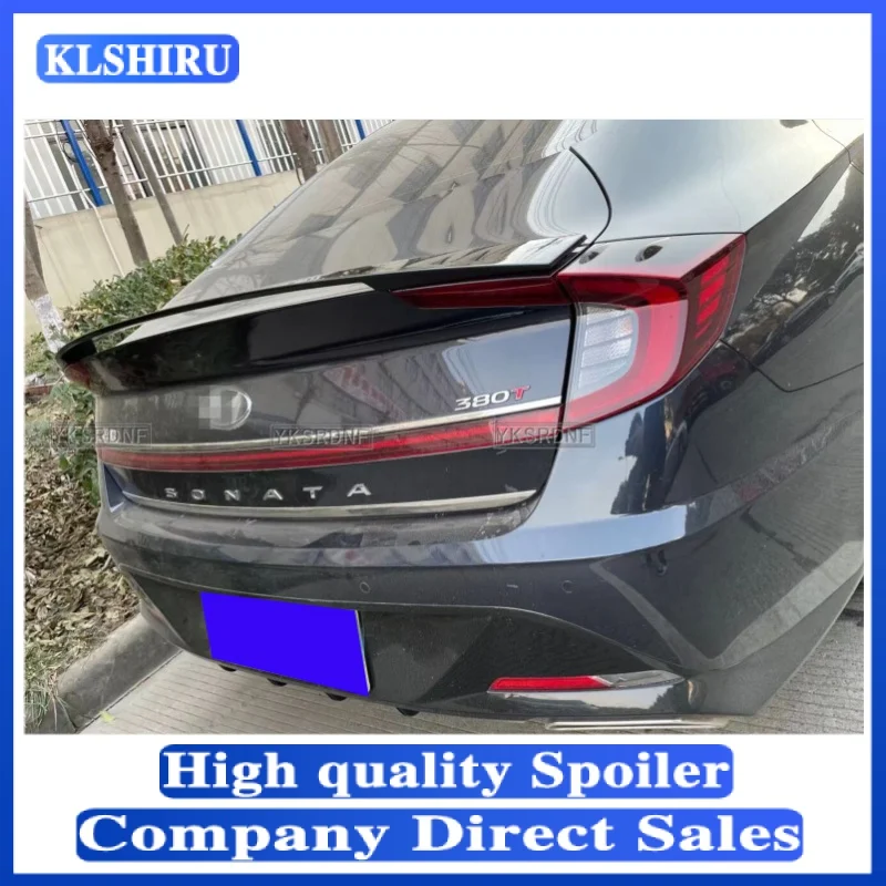 Для Hyundai Sonata DN8 VIII 2020 2021 4-дверного седана из углеродного волокна Внешний спойлер