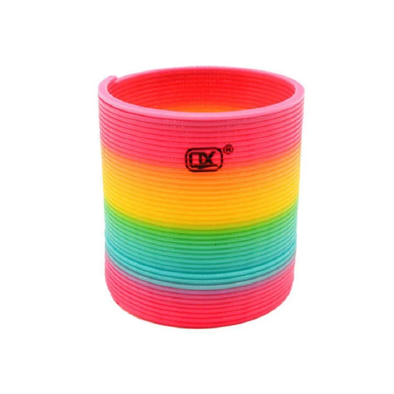 

Z3 Color Rainbow Circle Funny Magic Toys Early Development Educational Folding Plastic Spring Coil Children's Creative Magical