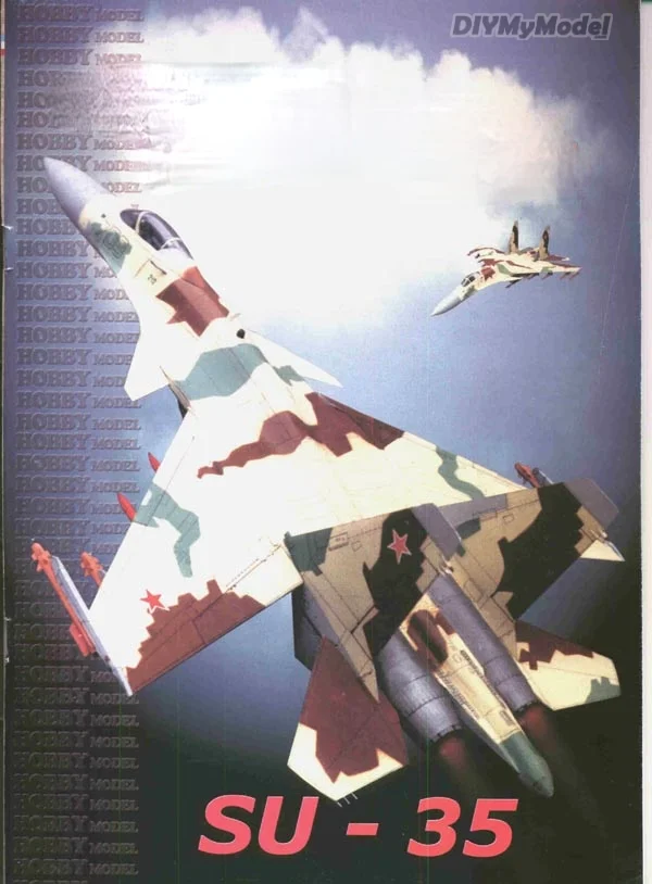 

DIYMyModeI Su35 super flanker single seat twin engine fighter DIY Handcraft Paper Model KIT Handmade Toy Puzzles Gift Movie prop