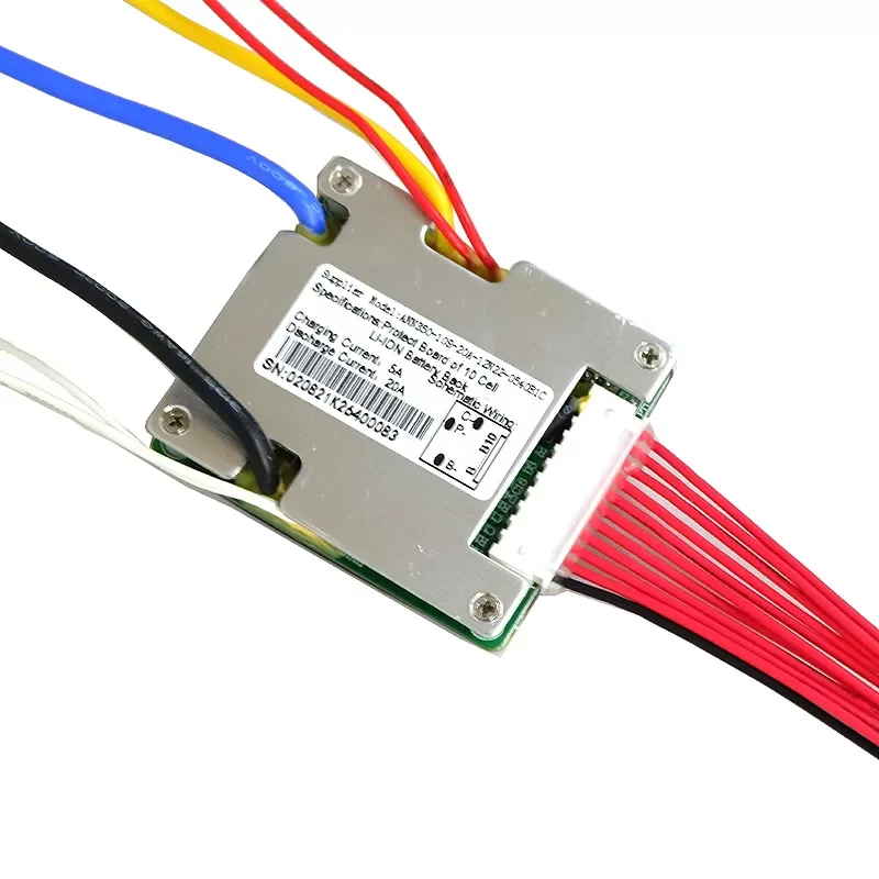 

NEW2023 36V li-ion battery BMS, 10S 36V 20A lithium ion batteries BMS, With balanced function and ON/OFF switch.