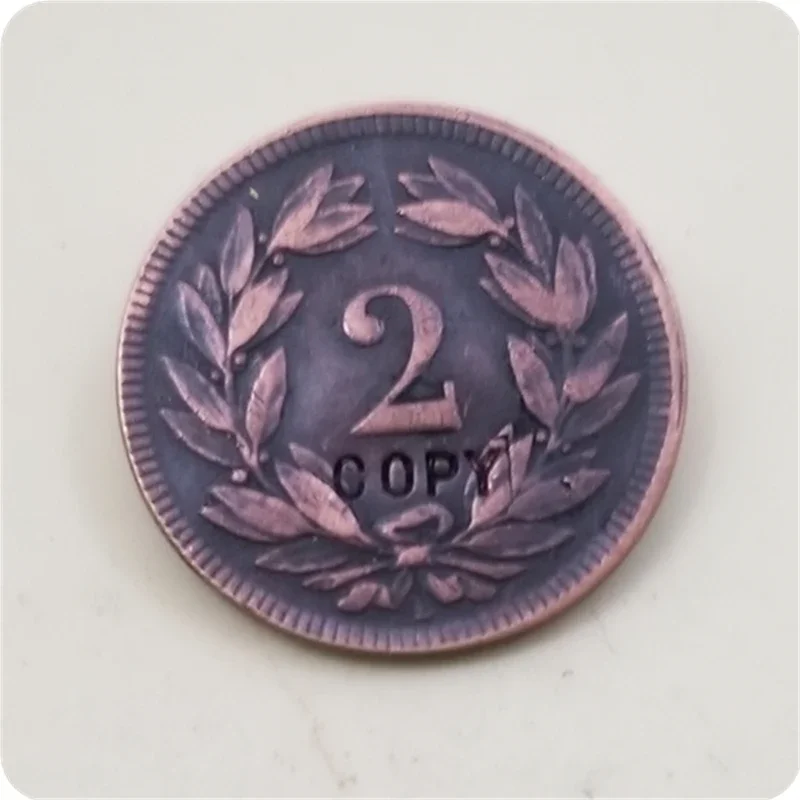 1896 Швейцария 2 сантимы / Rappen Centesimi КОПИЯ МОНЕТА