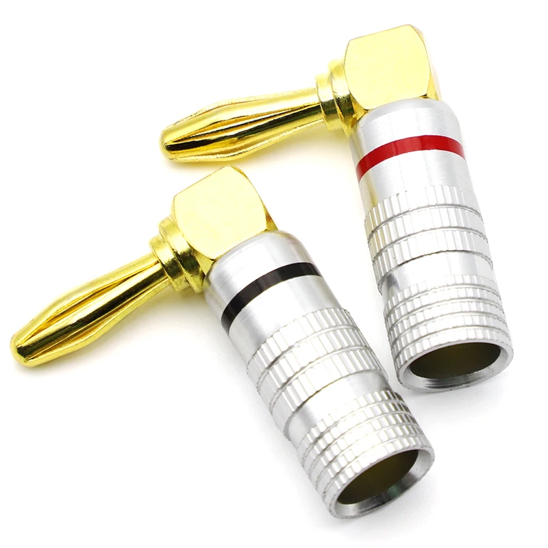 

2 шт. разъемы бананы JCD 90 градусов 4 мм