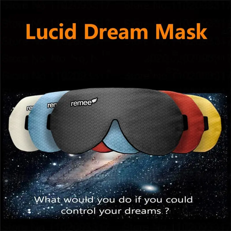 Фото Умная 3D-маска для сна Remee Lucid Dream Mask с функцией затемнения для контроля сновидений, комфортная и регулируемая ночная маска для глаз B №3