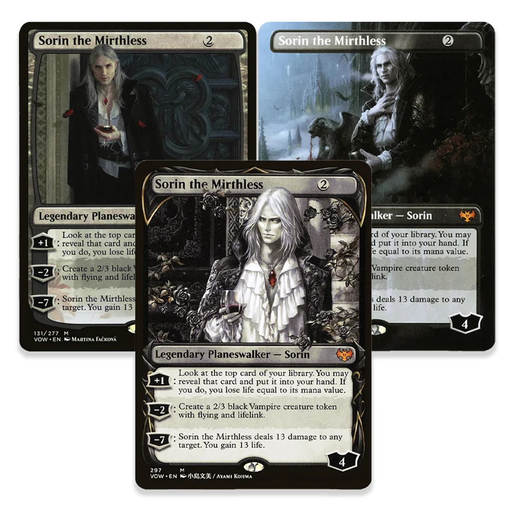 Фото Коллекционные карты TCG: Редкие магические HOLO-карты Сорин, Безрадостный, для домашних игр, хобби, коллекционирования, подарки для мальчиков №1