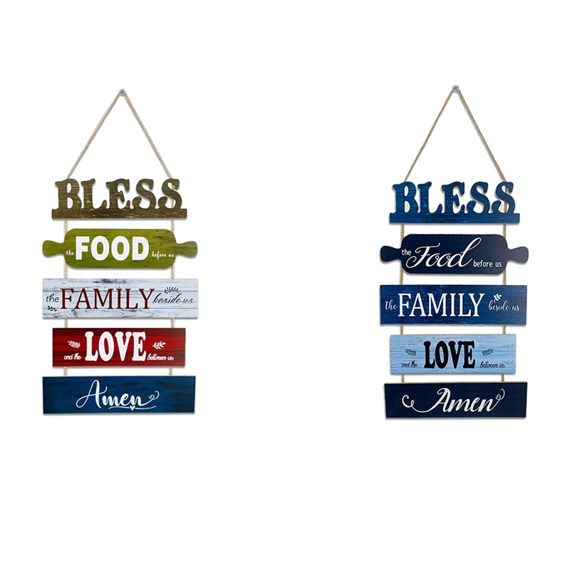 

Rustic Farmhouse Hanging Wooden Hanging Sign Decor, Kitchen Sign Wall Art Plaque Decor Living Room Decor