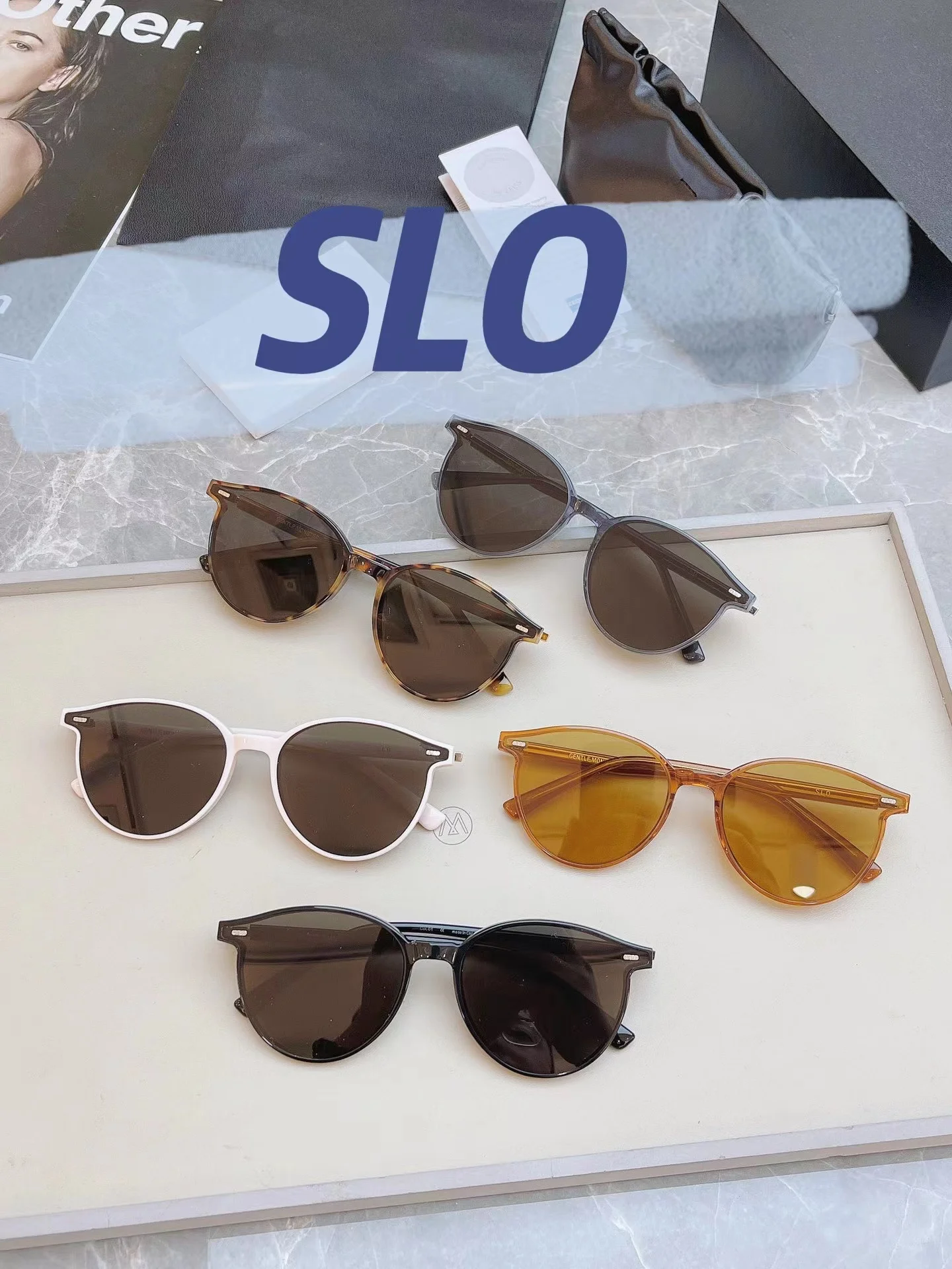 

Солнцезащитные очки в винтажном стиле для мужчин и женщин, нежные круглые Поляризационные солнечные аксессуары от бренда GM, с защитой UV400