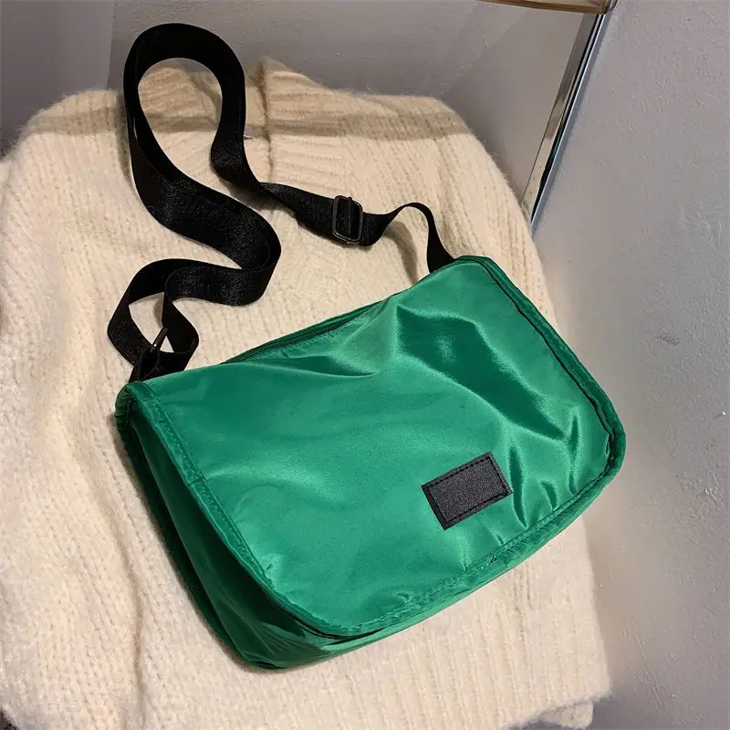 Harajuku Messenger Bag New Summer Wide Shoulder Strap Versatile Commuter Bag Unisex Crossbody Shoulder Bag