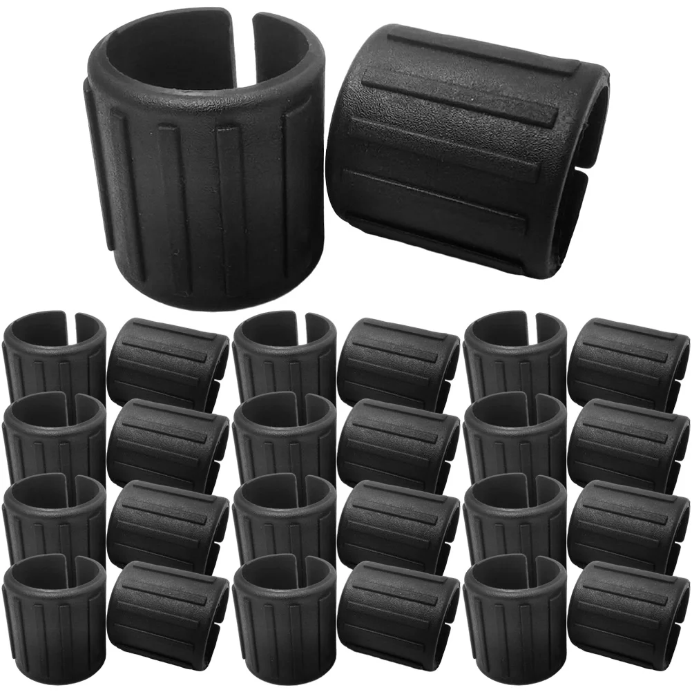 

100 Pcs Black Chair Furniture Feet Caps Floor Protector Leg Round Tube Protectors Tips