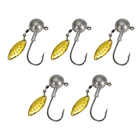 spherical lure with barb 5pcs spherical lure with barb not easy to rust lure fishing hard baits 5g7g10g fishing rig