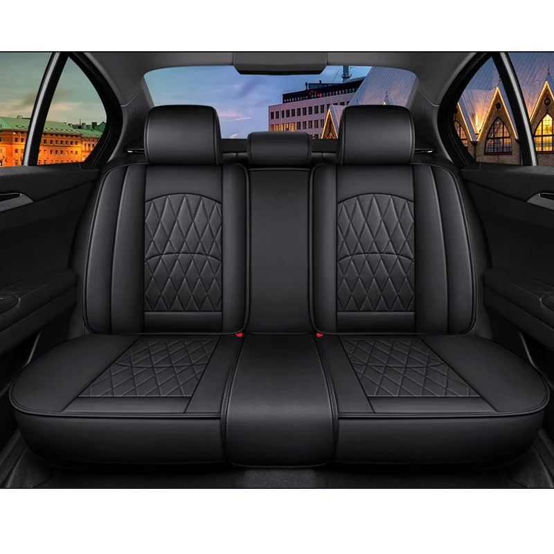 LUNDA PU Leather Car Seat Covers For Mitsubishi Pajero 4 2 Sport Outlander Xl Asx Interior Accessories Car-Styling