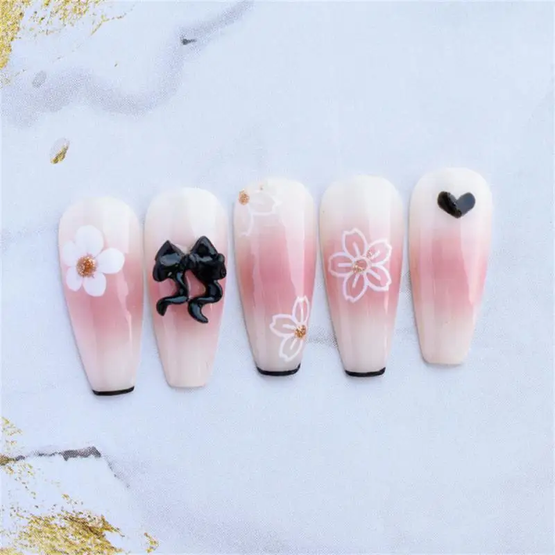 3D наклейки для ногтей с красным сердцем лазерный блеск серебряная звезда цветок