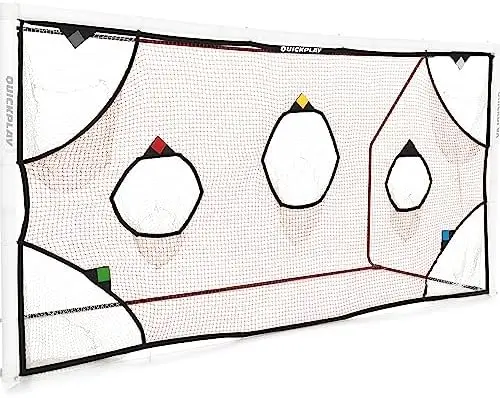 

PRO Soccer Goal Target Nets with 7 Scoring Zones \u2013 Practice Shooting & Goal Shots. Soccer Goal Frame not Included.