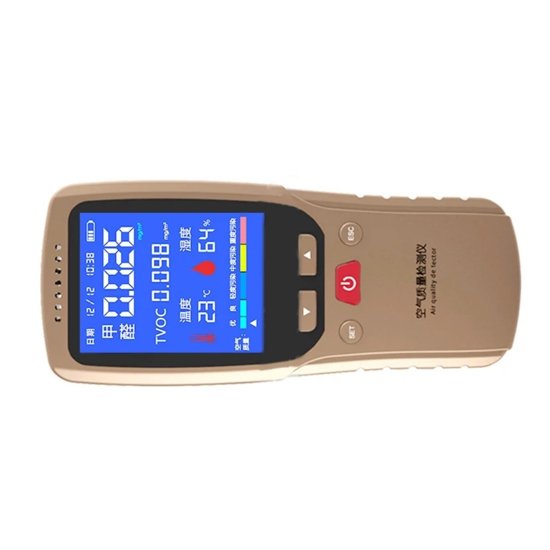 

Intelligent Home-Smog Meter CO2 Formaldehyde Air Quality Analysis Gas-Tester Detector Sensor Temperature HumidityMonitor