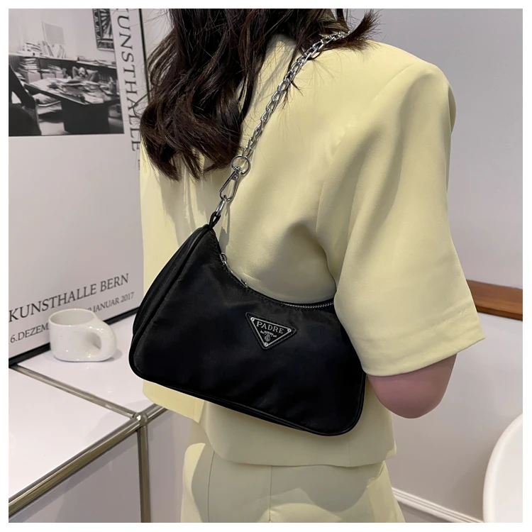 

Fashion Solid Color Casual Bag One Shoulder Messenger Bag fabric Designer Handbag Chain Crossbody Bags Purses And Handbags