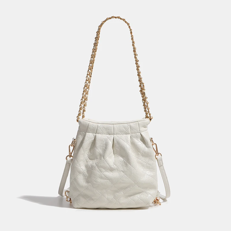 Сумка на плечо женская с металлической цепочкой роскошный саквояж кросс-боди из