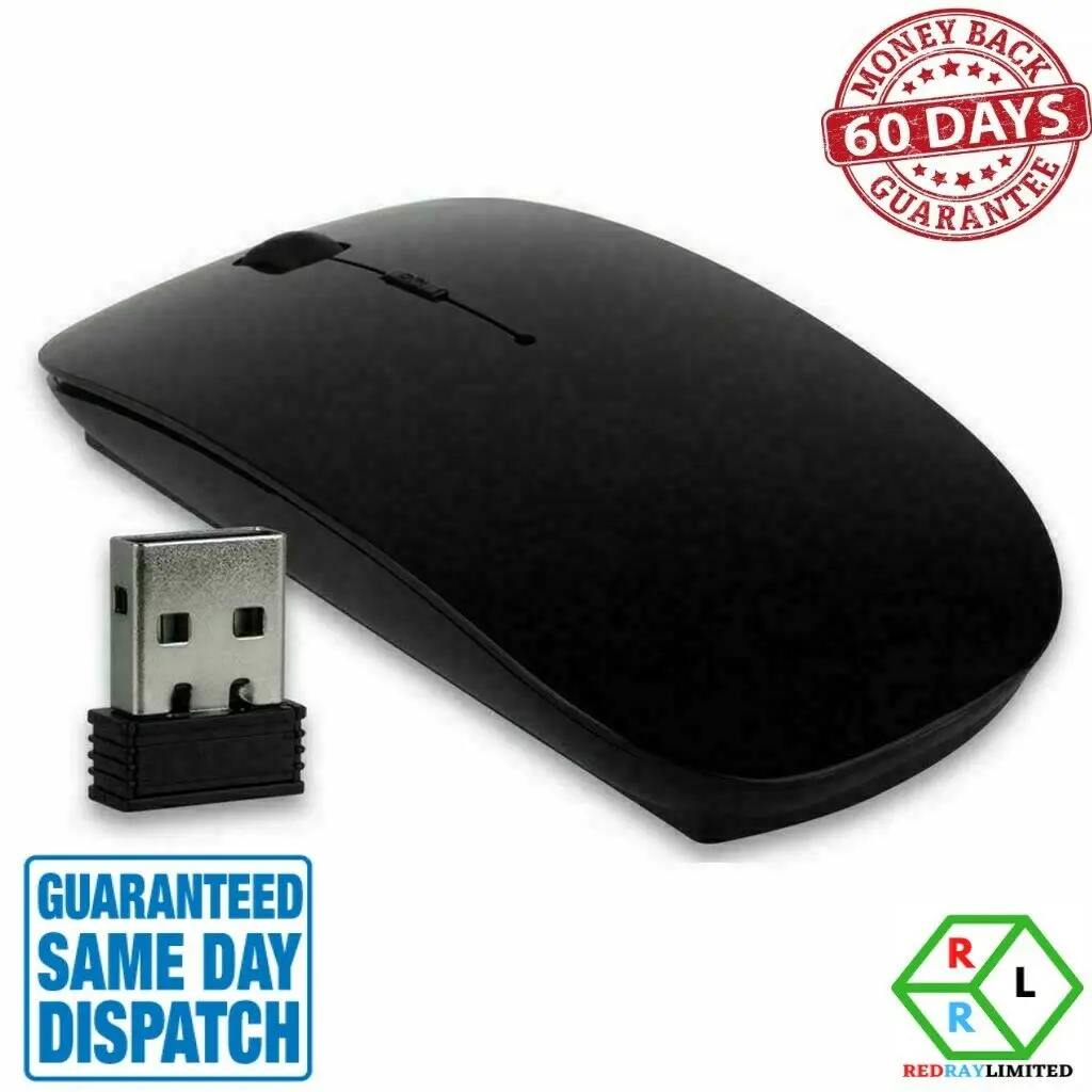 

Wireless Mouse for Dell HP Laptop PC MacBook Smart TV Chrome Book UK New Stock