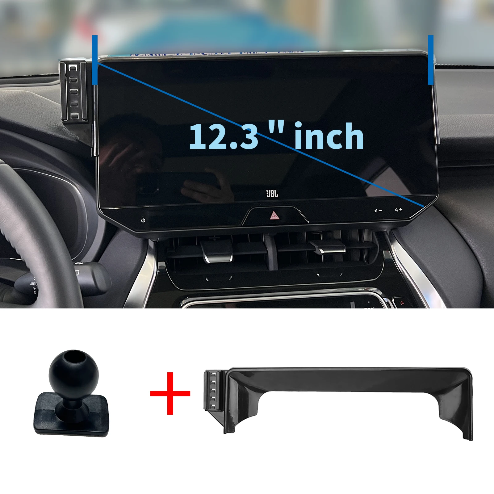 Для Toyota Harrier Venza 2021-2024 XU80 держатель телефона экран фиксированный навигационный кронштейн база аксессуары для беспроводной зарядки