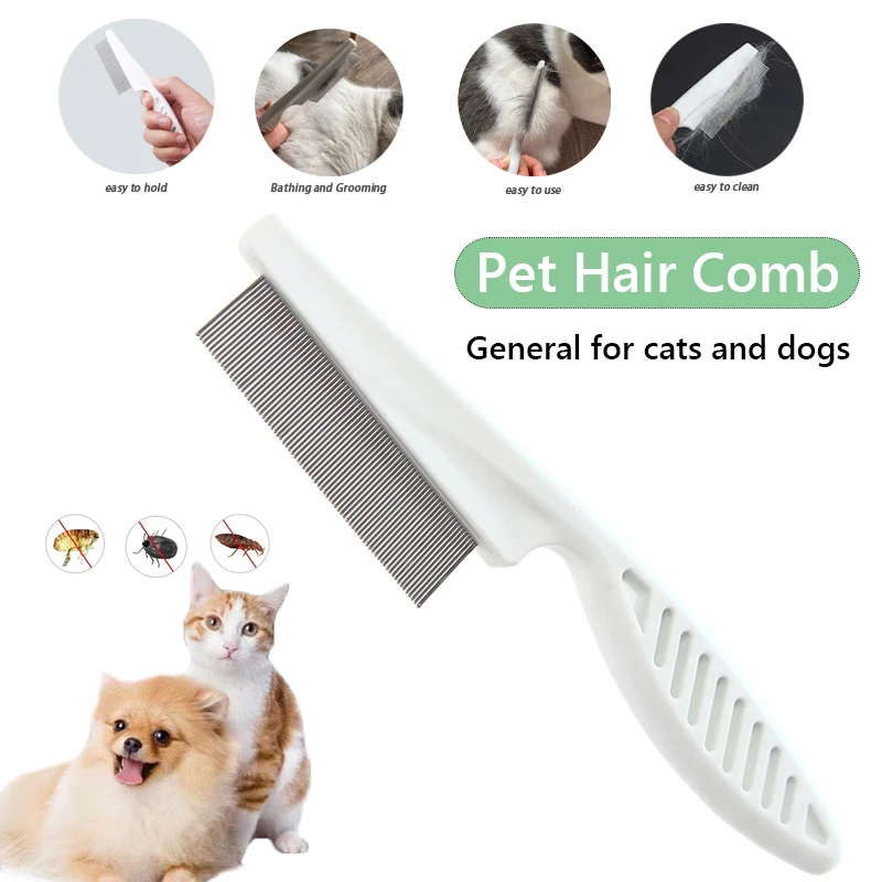 

Dog Grooming Flea Comb 1/2Pcs Pet Care Comb Cat Hair Brush Flea Removal Massage Comb Pet Grooming Portable Tools Pet Accessories