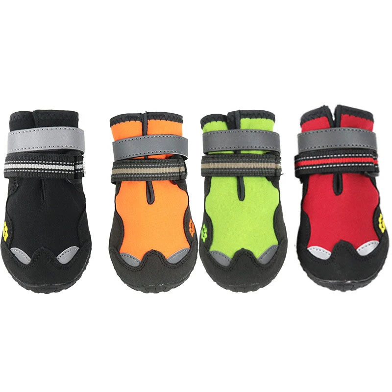 

High Quality Reflective Hawkeye Shoes For Dogs Hiking Running Shoes Waterproof Winter Dog Boots Anti-slip Shoe Sole Dog Supplies