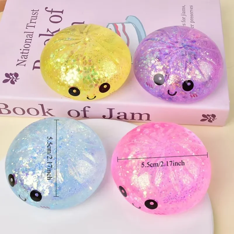 Сенсорная игрушка-антистресс «Глутенки» с блестками, 5,5 см, в коробке, для снятия стресса, подарки для фанатов, на день рождения, на День защиты детей (art.: 3920db02a09e5) - 3920db02a09e5