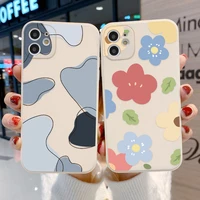 silicone case for iphone 12 13 12 pro max xr xs max x 7 8 6 6s plus 13 12 mini se 2022 camera protection painted funda coque