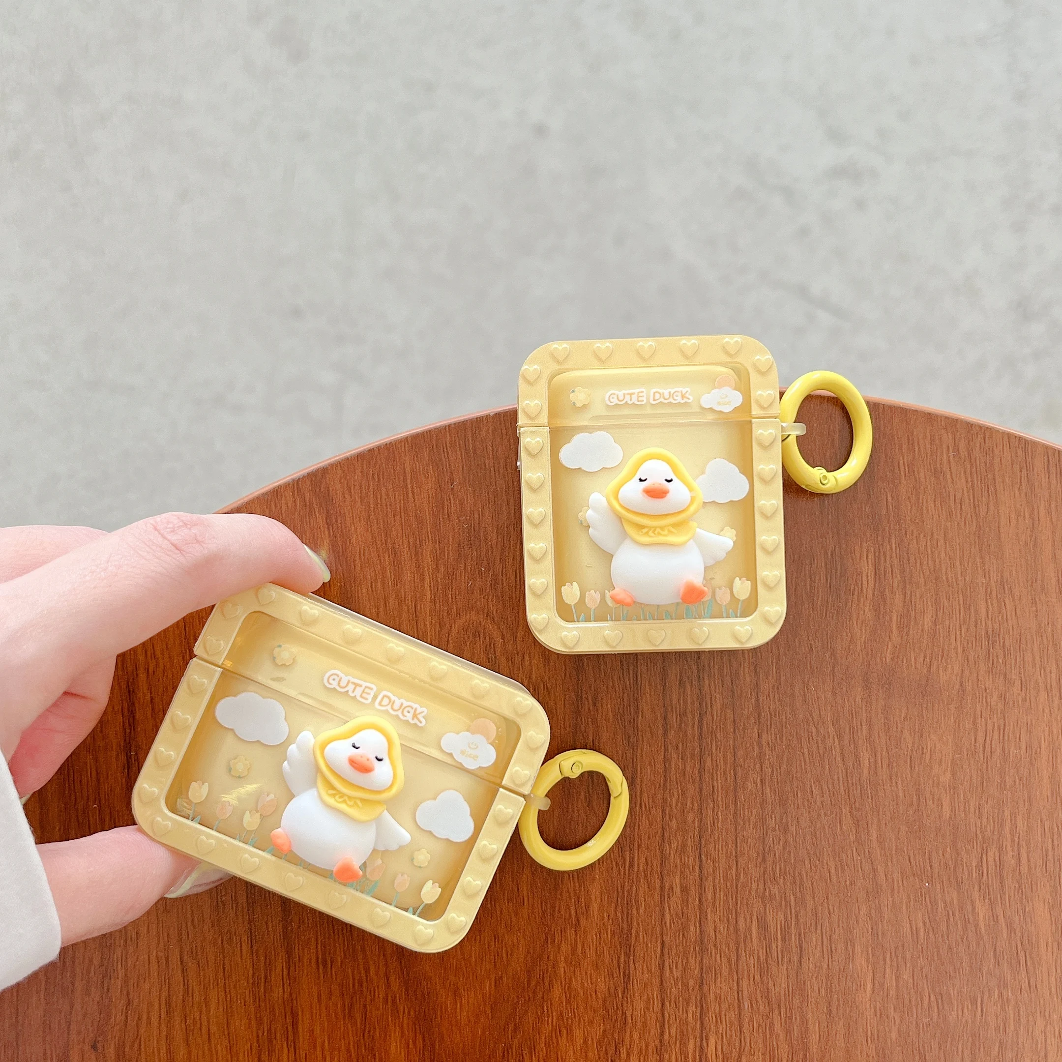 

Yellow Cute Duck AirPods 3 Case Apple AirPods 2 Case Cover AirPods Pro Case IPhone Earphone Accessories Air Pod Case