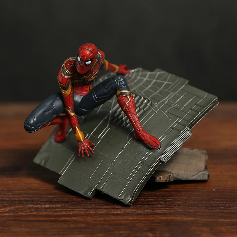 Фигурка Мстителей Капитан Америка Человек-паук Железный человек Марк МК 50 ПВХ