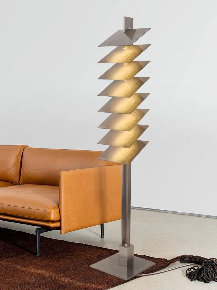 

XK New Retro Floor Lamp Living Room Designer Creative Showroom Light and Shadow Internet Celebrity
