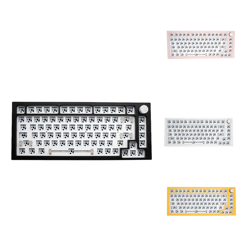 

Комплект механической клавиатуры 75% прокладки, печатная плата, популярный переключатель, световые эффекты, RGB переключатель, светодиодная Проводная/Bluetooth, двойной режим