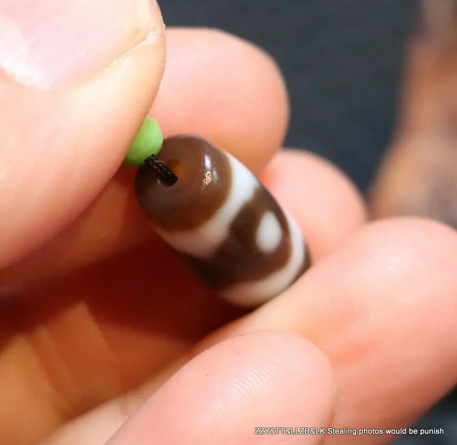 Уникальный коллекционные тибетские Старый Агат жирная патина оранжевый