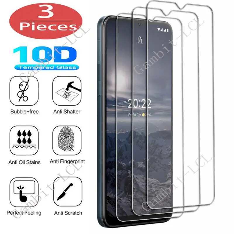 

3Pcs Tempered Glass For Nokia C200 C21 Plus G11 G21 C10 C20 C30 G10 G20 G300 G50 X10 X100 X20 XR20 Screen Protector Cover Film