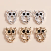 10pcs cartoon animal charms for jewelry making cute crystal owl charms pendants for diy necklaces earrings bracelets crafts gift