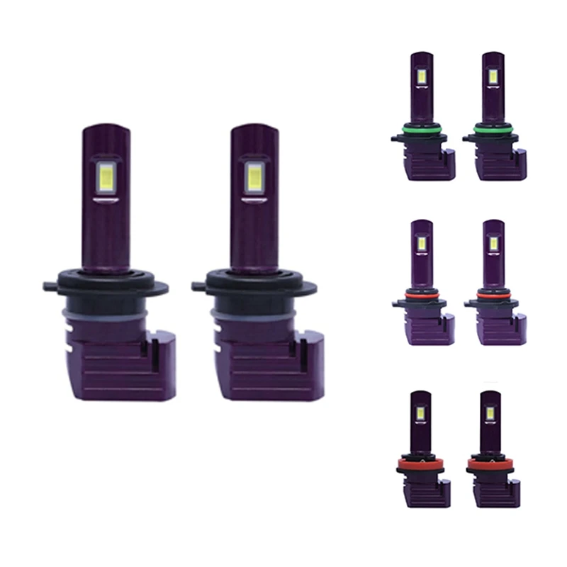 

1 пара, фиолетовые светодиодные лампы X11, 72 Вт, 6500 лм